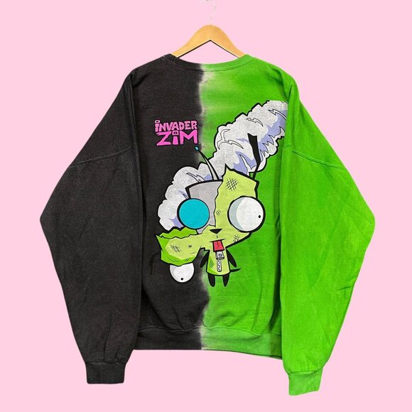 Nickelodeon Invader Zim Gir Oversized Crewneck Sweater XL - Picture 1 of 4
